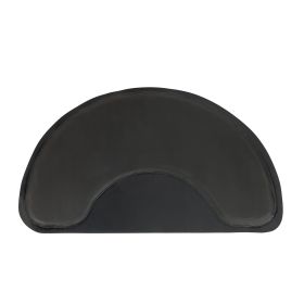 Outer Circle, Inner Circle, 3ft X4.5ft X1-2in, PVC NBR, Black Salon Mat