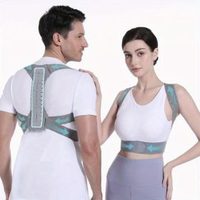 Back Support Posture Corrector For Women Men, Shoulder Supports & Immobilizers Scoliosis And Hunchback Adjustable Belt Back Brace For Lower Back (Option: L)