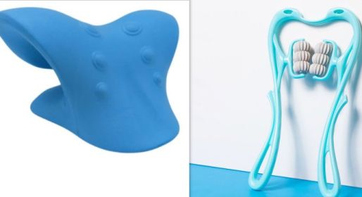 Multifunctional Manual Six-wheel Neck Massager Massage Relieve Roller Massage Tool (Option: Set1)