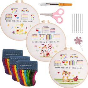 English Novice Handmade Sewing Kit Lu Embroidery Cross Practice Bag (Option: Style4-Bamboo Stretch 20cm)