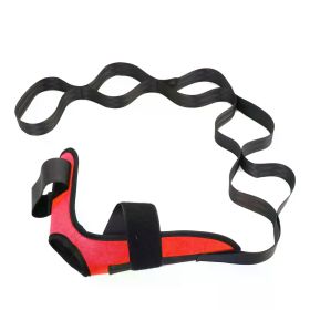 Yoga Leg Stretching Band Flexibility Stretching Band Rehabilitation Fitness Band Plantar Fasciitis Training Belt Foot Care (Color: Red)