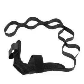 Yoga Leg Stretching Band Flexibility Stretching Band Rehabilitation Fitness Band Plantar Fasciitis Training Belt Foot Care (Color: Black)