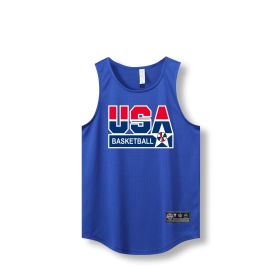 Loose Men Running Vest 2022 Outdoor street basketball Gym Sleeveless Letter Print Shirt Quick Dry Fitness Bodybuilding Tank Tops (Color: 870 vest3, size: 4XL)
