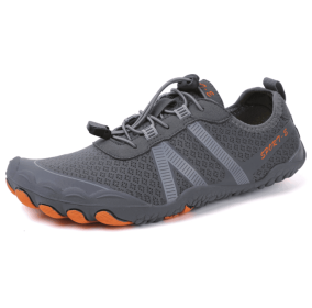 Couples fitness sneakers outdoor beach swimming shoes anti-slip wear-resistant men's and women's running shoes yoga shoes professional upstream s (Color: Dark grey, size: 46)