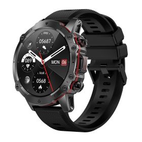Smart Watch for Men, 1.43" AMOLED HD Full Touch Screen, 100+ Sports Modes, Answer Calls Wirelessly, Fitness Tracker Pedometer Customizable Faces (Color: Black)